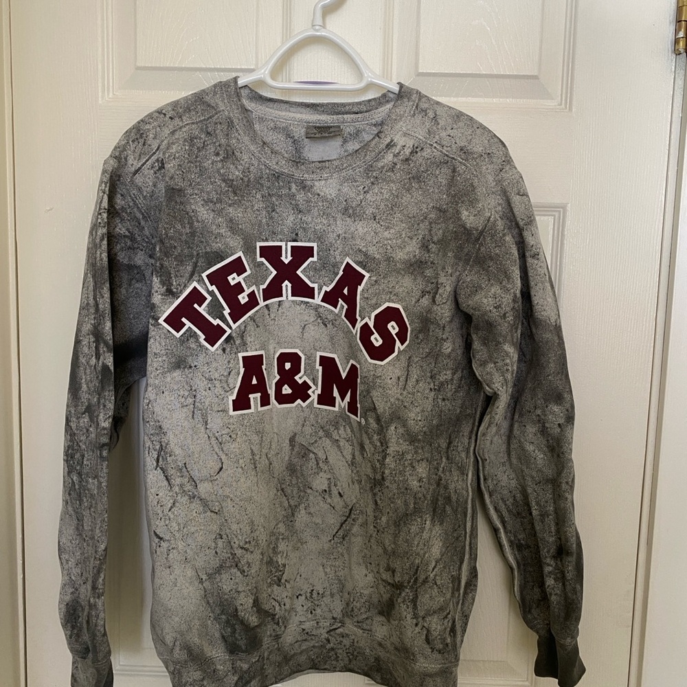 Texas A&M Gray Sweater Football Sports Sweater